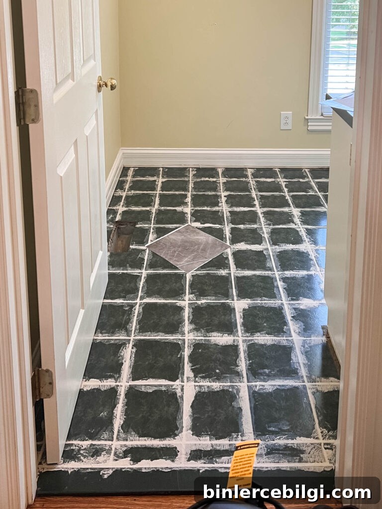 DIY peel and stick floor tiles