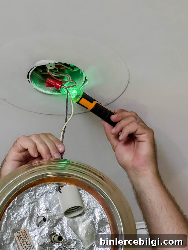 Test voltage on light box
