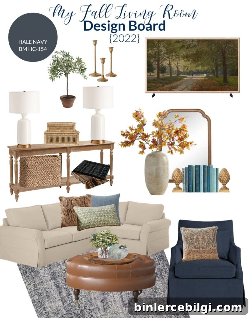 Fall 2022 Living Room Inspiration Board
