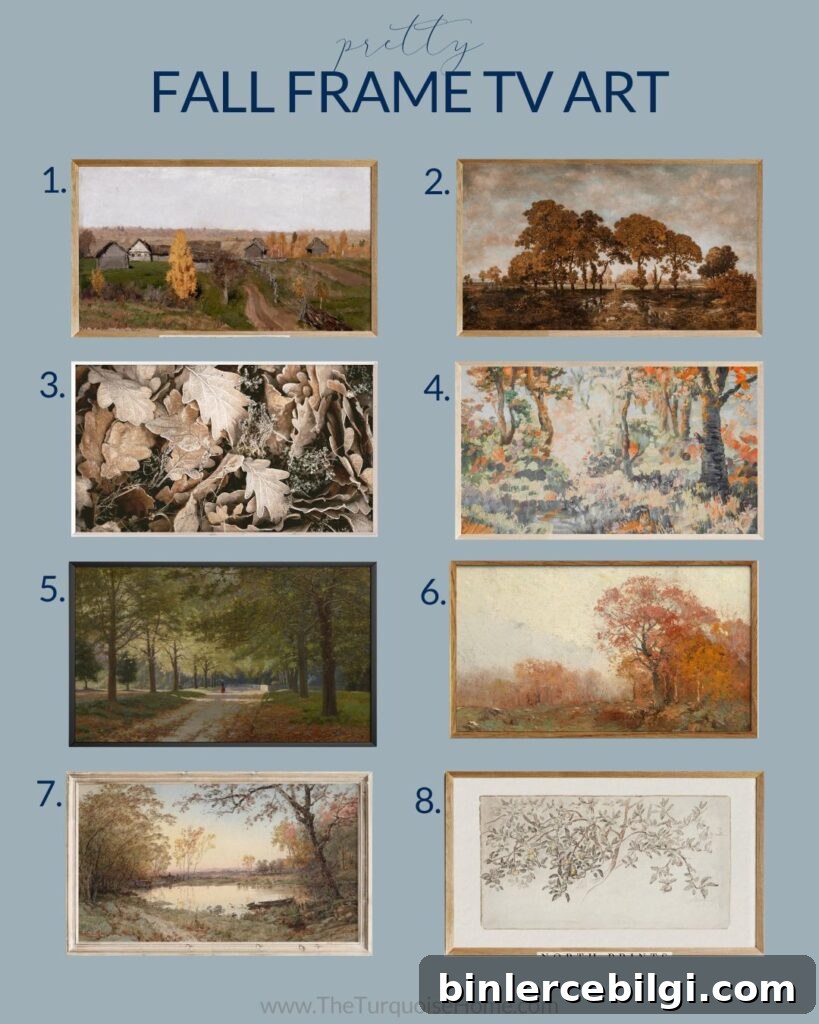 Fall Frame TV Art
