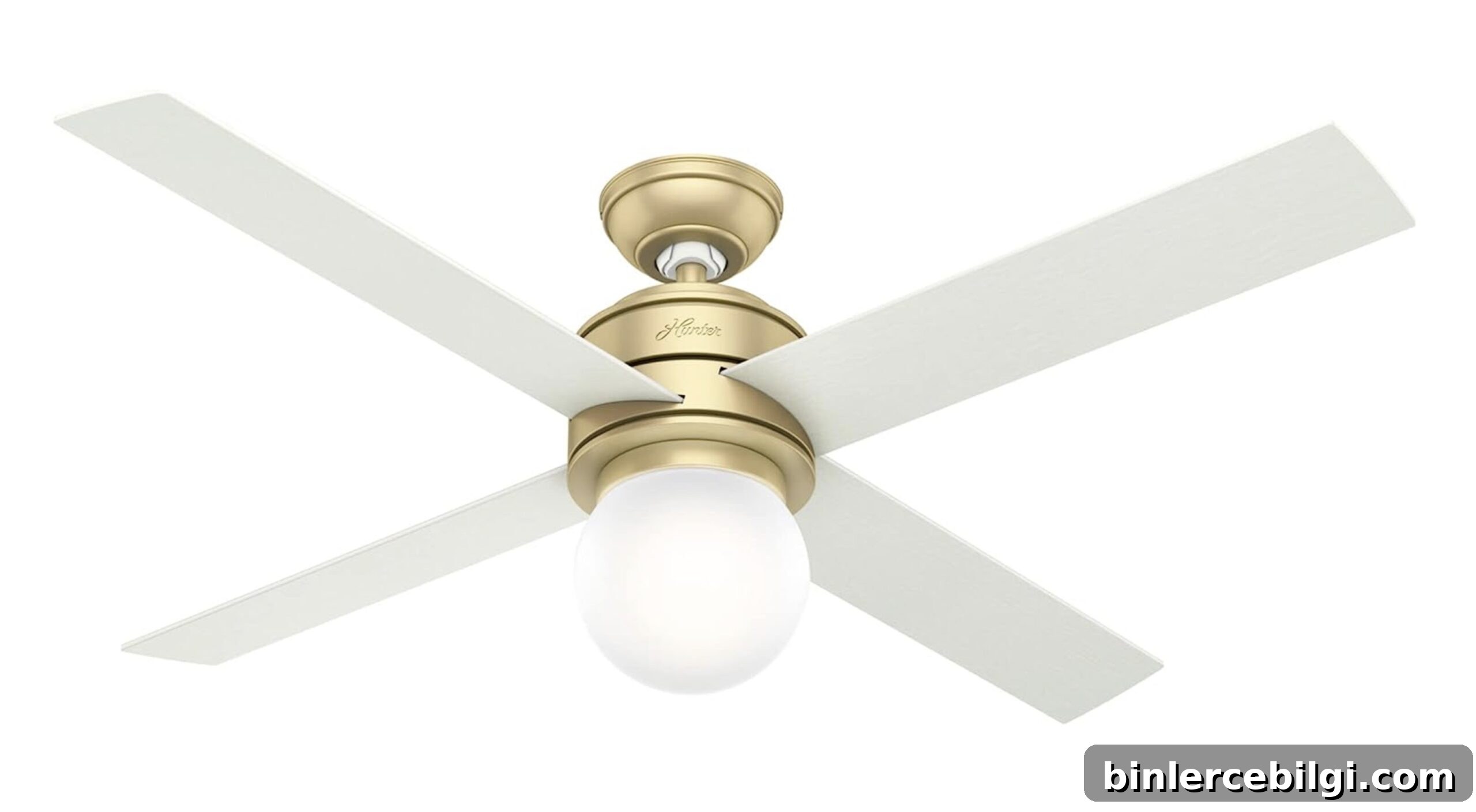 Hepburn Modern Brass ceiling fan