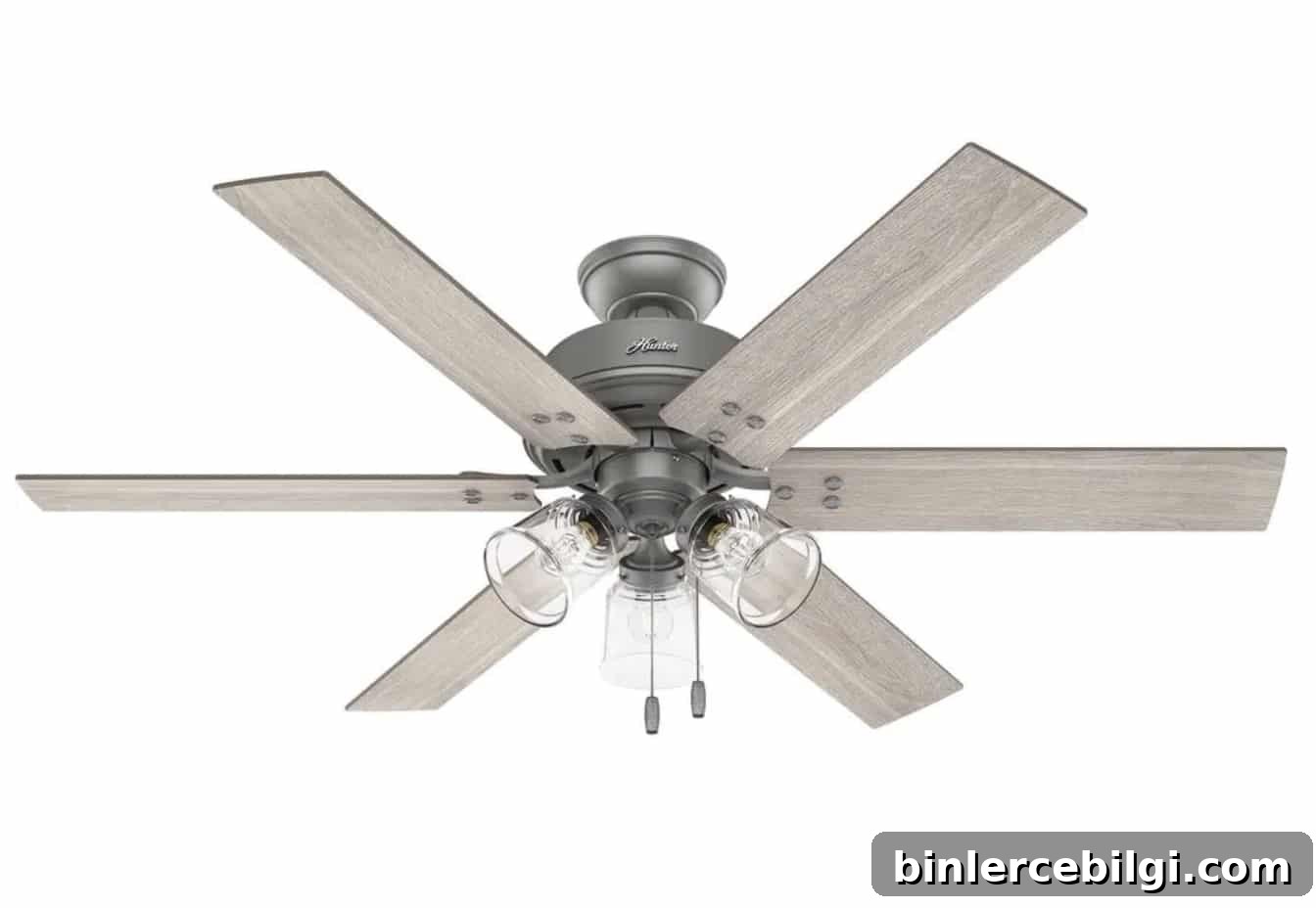 Hilmouth matte silver ceiling fan