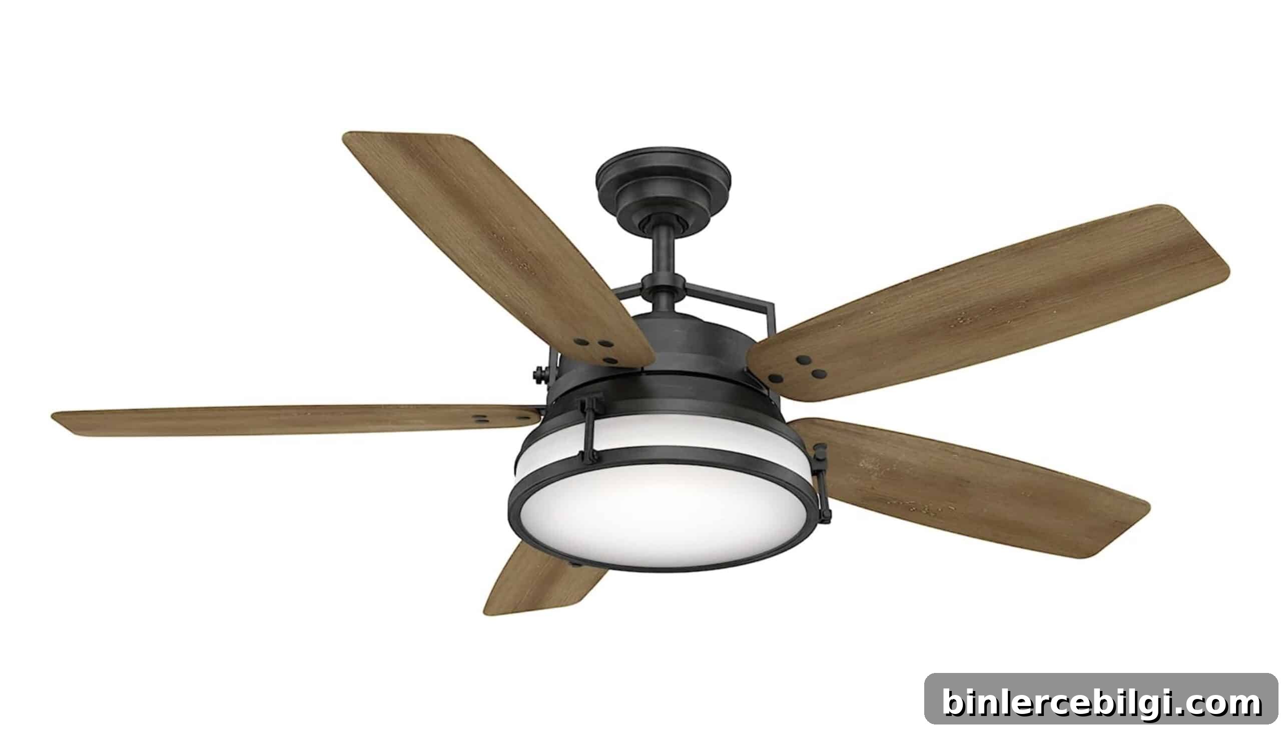 Caneel Bay aged steel ceiling fan