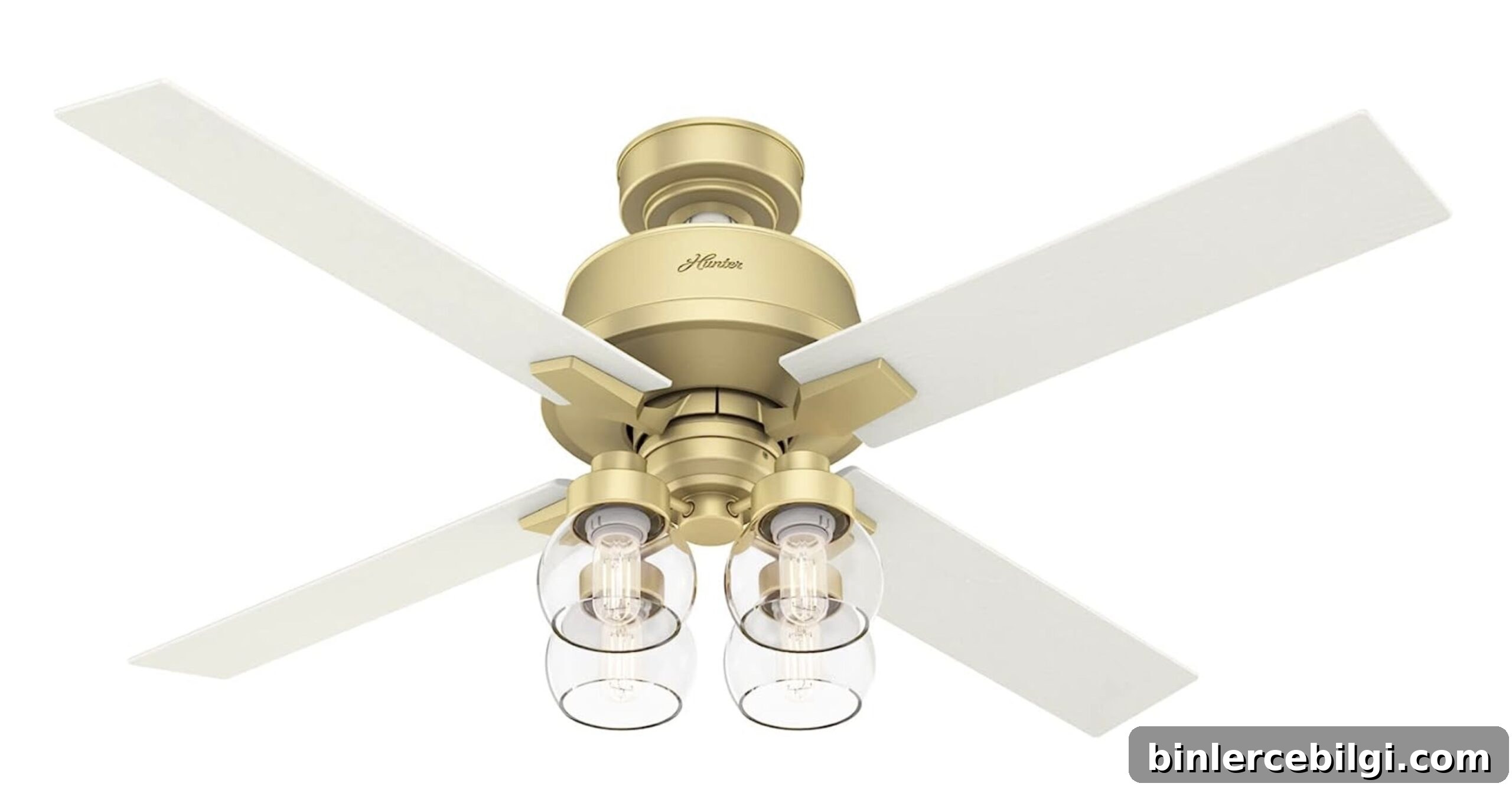 Viven modern brass ceiling fan