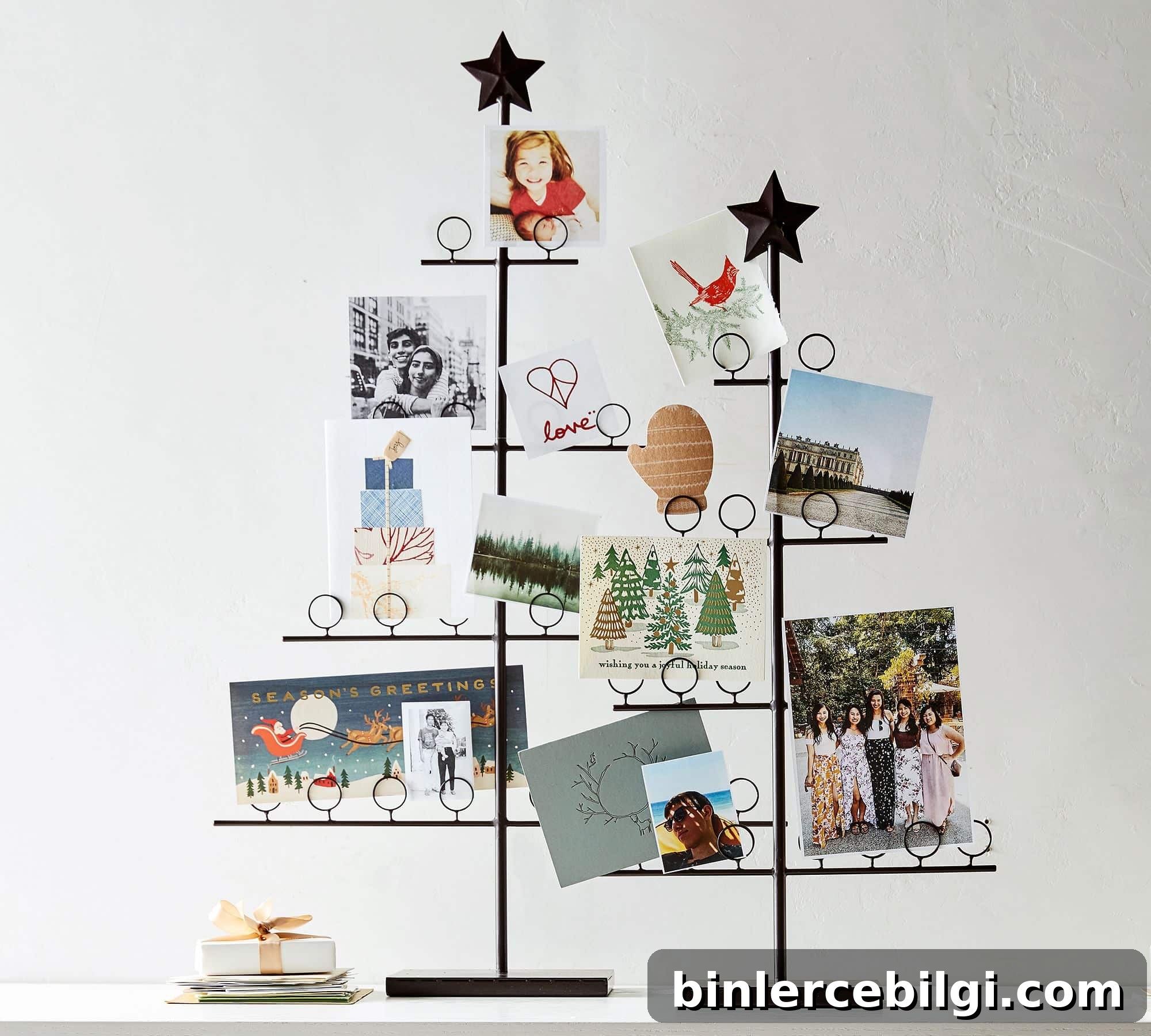 christmas tree card holder