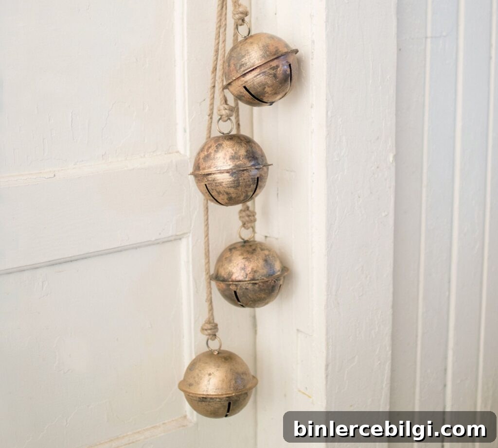 string of brass bells