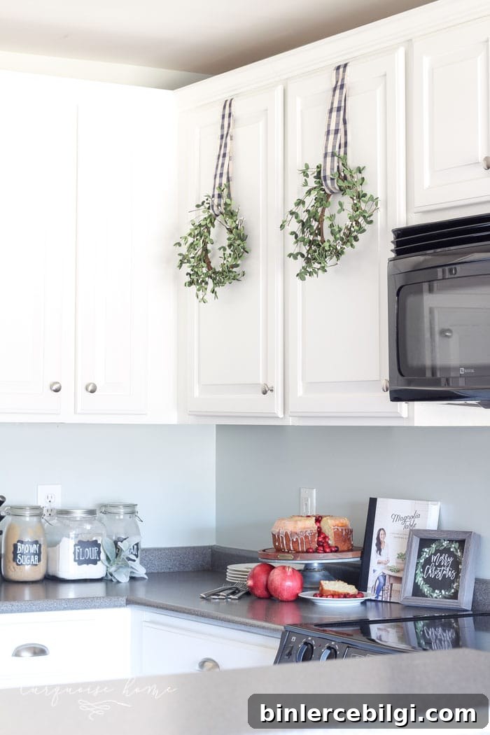 simply white cabinets in kitchen