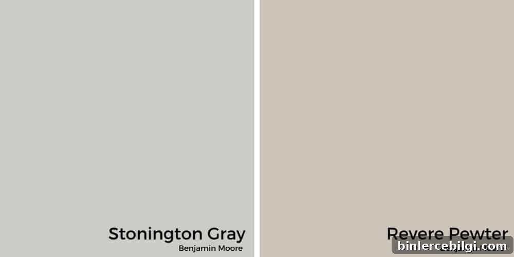 Stonington Gray vs. Revere Pewter