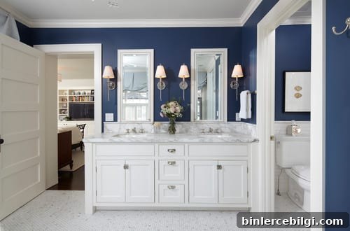 Van Deusen Blue bathroom