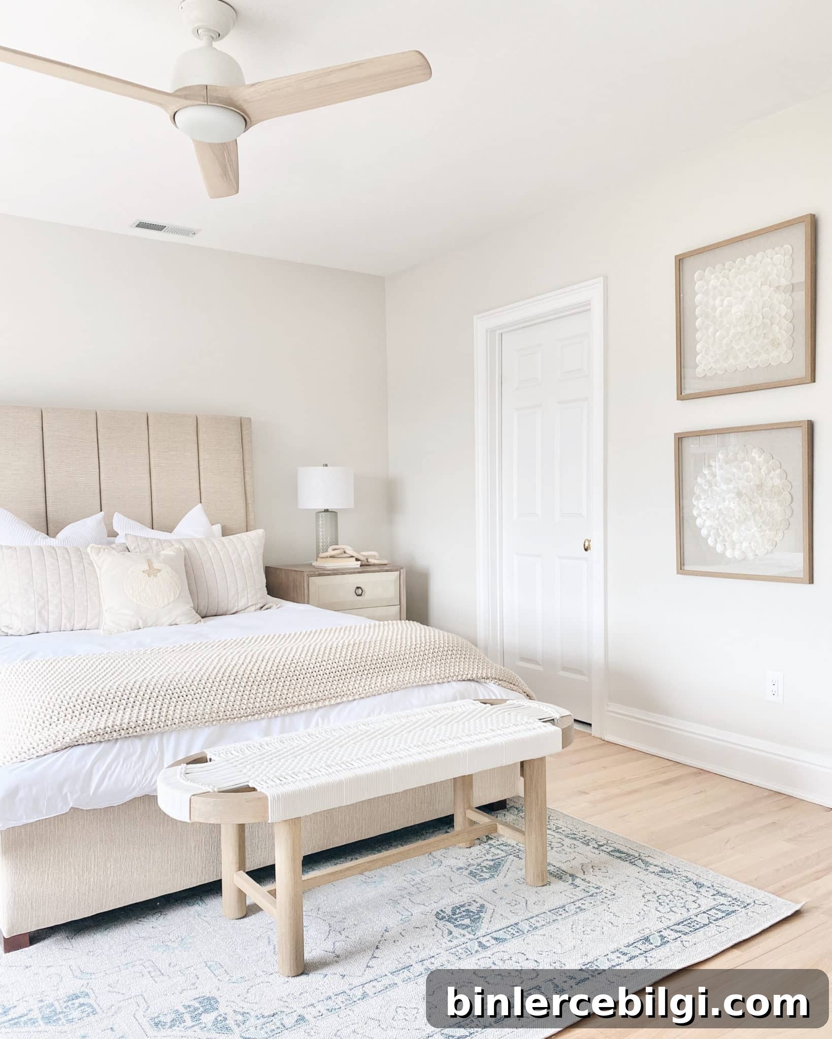 classic gray coastal bedroom 