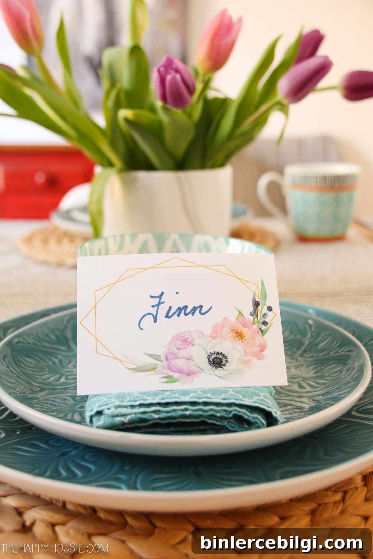 Boho Chic Spring Name Cards