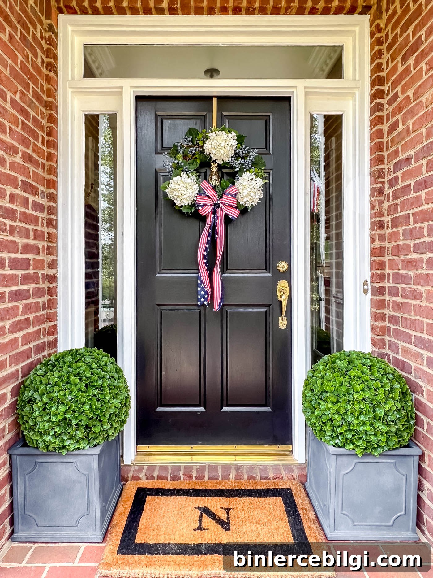patriotic wreath for the front door