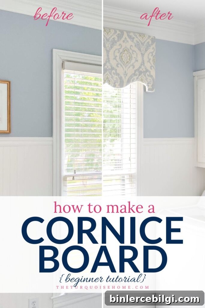 How to Make a Cornice Board with fabric