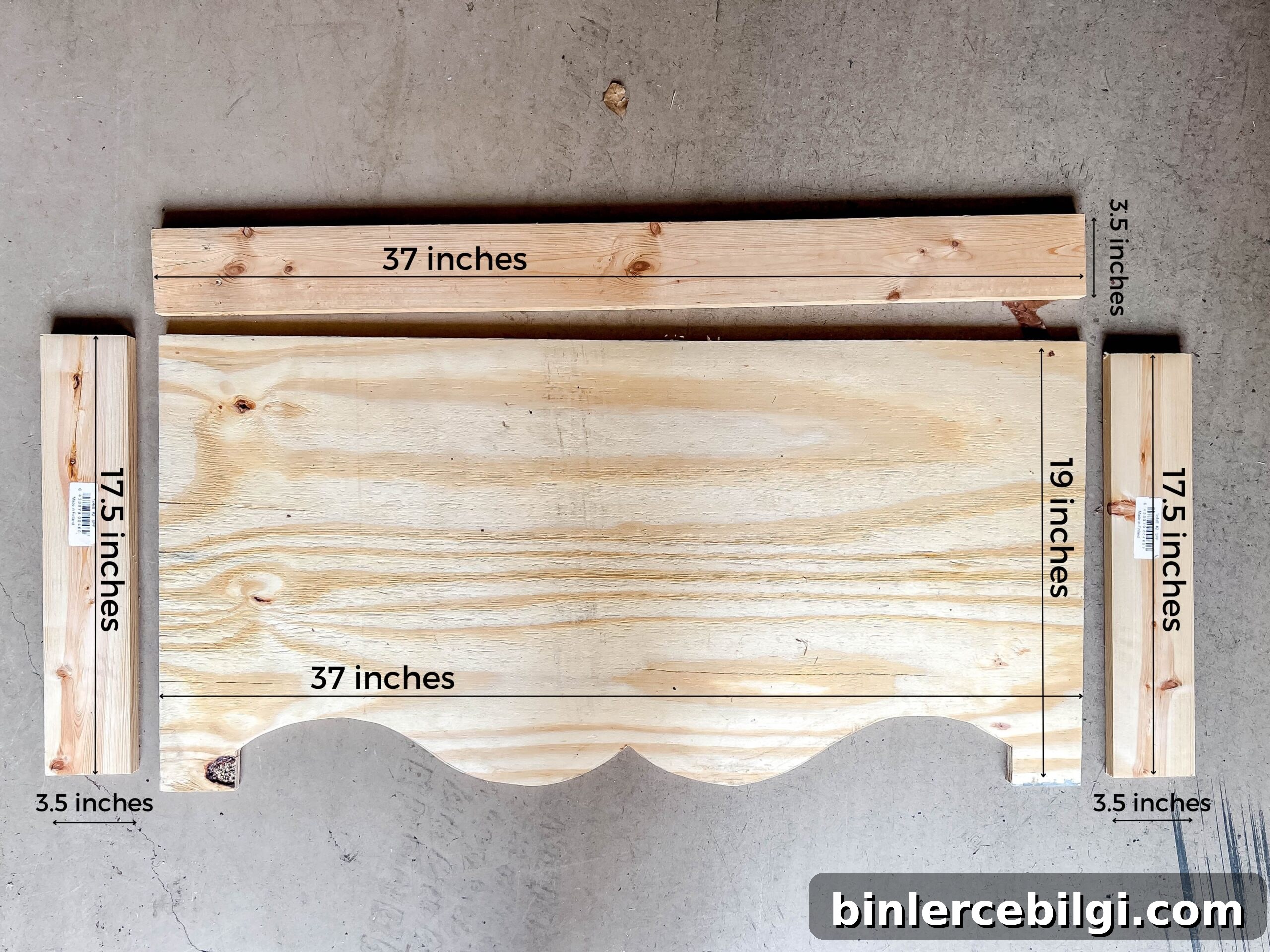DIY cornice boards with measurements