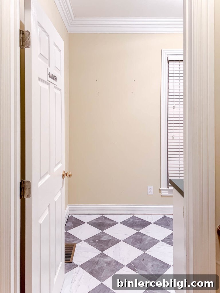 laundry room before