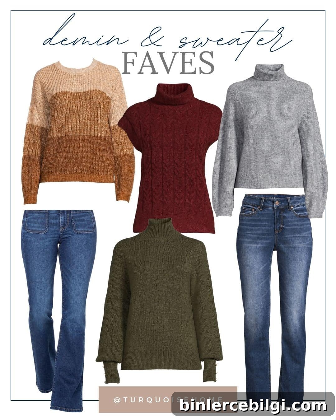 denim and sweater favorites