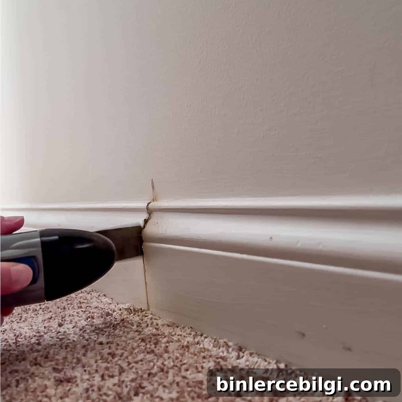 Reciprocating saw for cutting baseboards