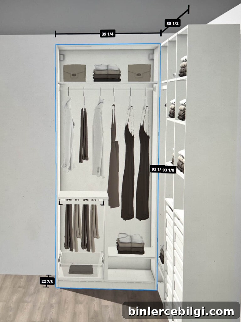 PAX closet system design