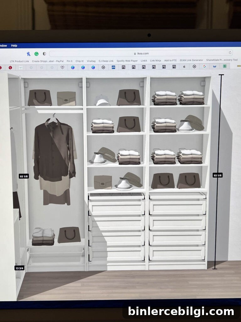 PAX closet planner design