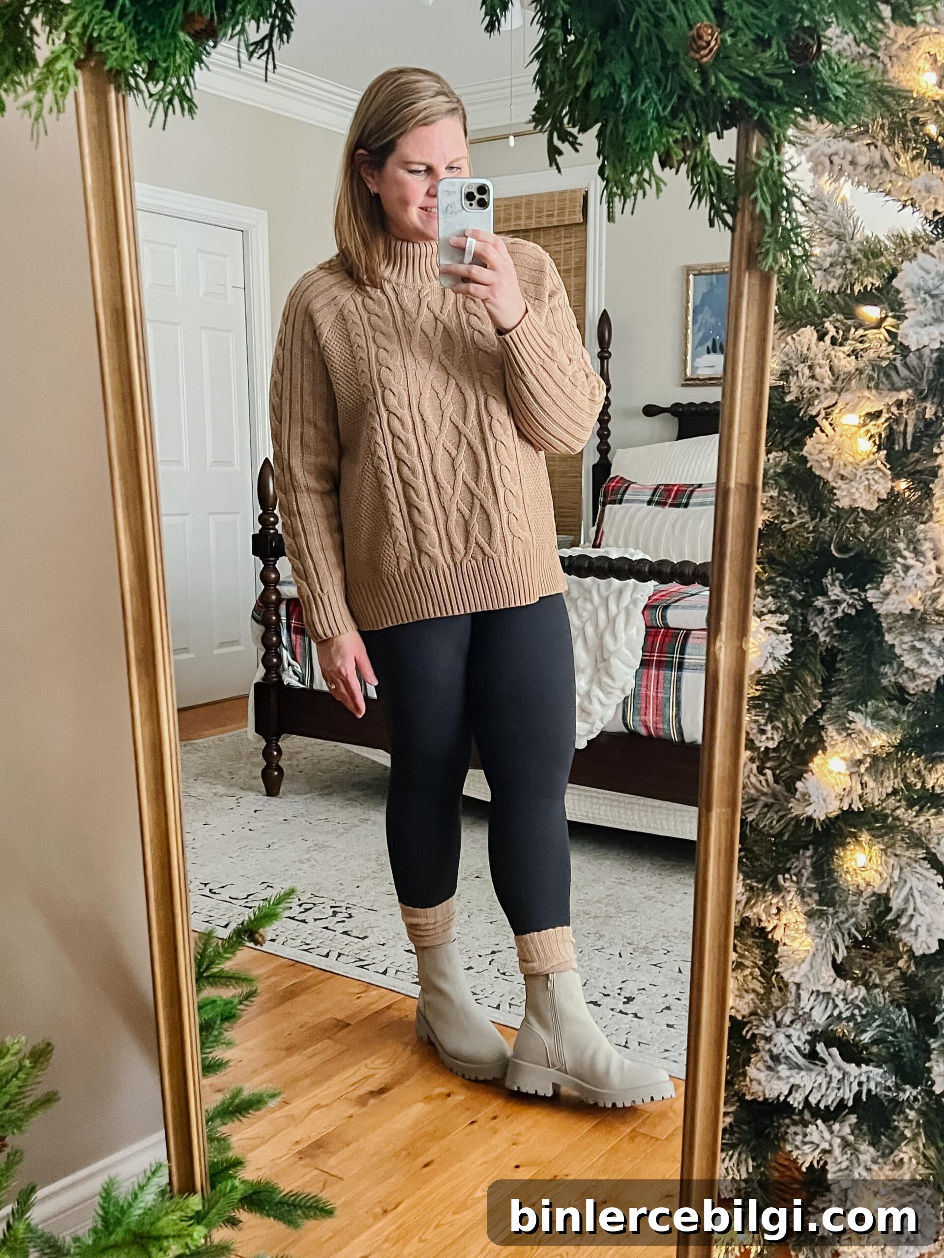 oversized sweater with leggings and Chelsea boots