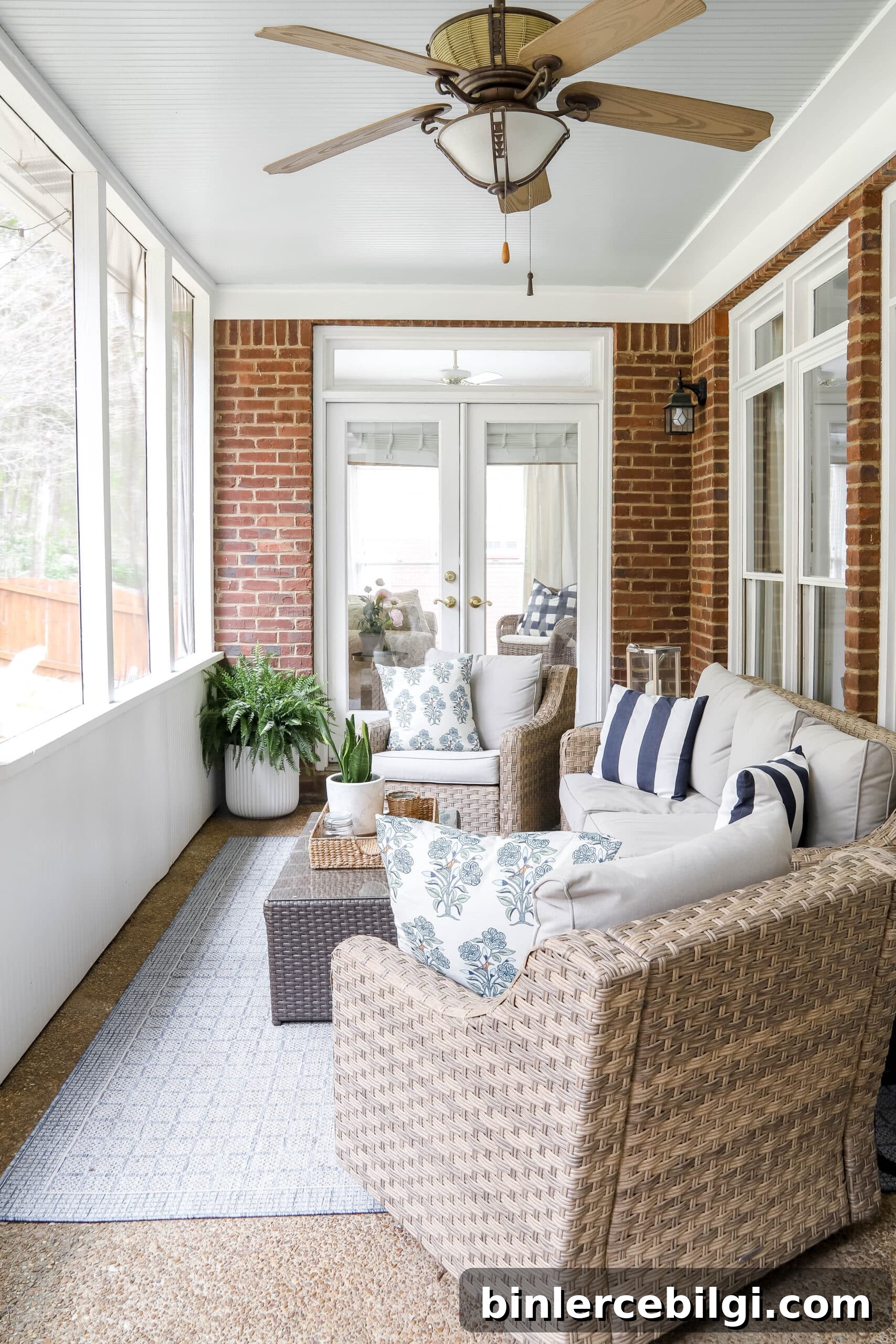 Affordable Wicker Patio Furniture: Stylish Outdoor Sets 2 granny chic coastal screened-in back porch