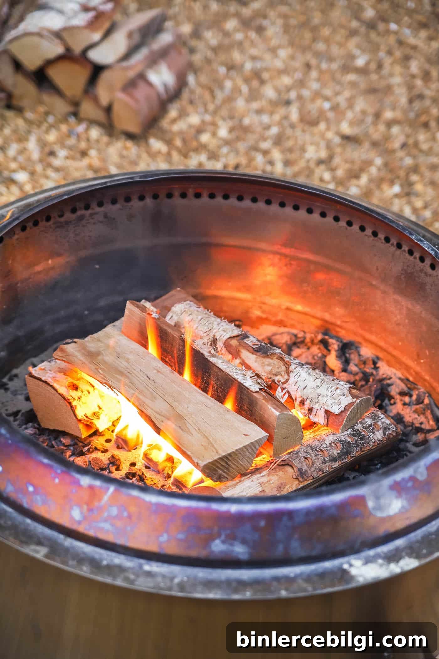 fire in a solo stove fire pit