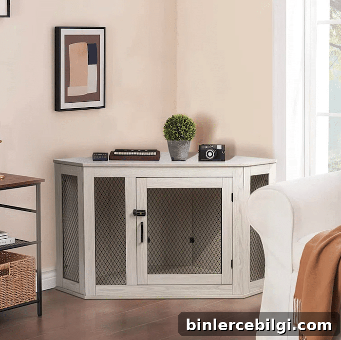 Archie & Oscar Bromborough Corner Dog Crate Furniture