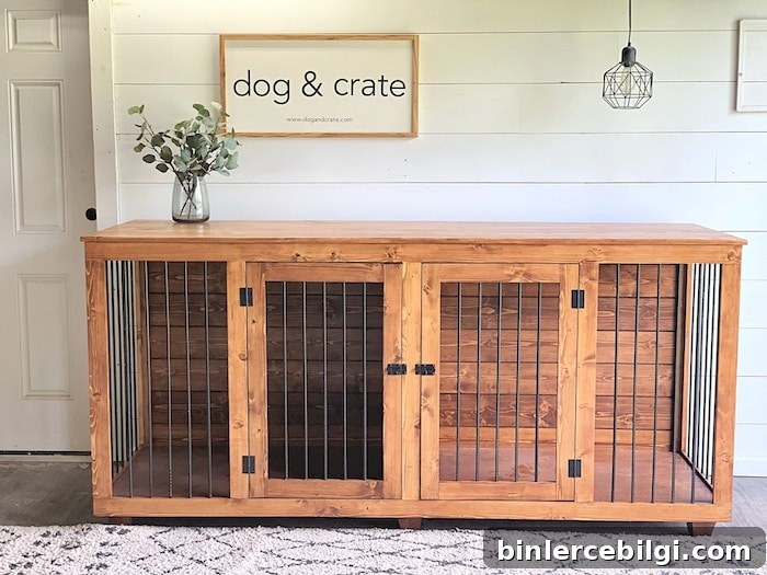 DIY Dog Crate Credenza From the Dog & Crate Company