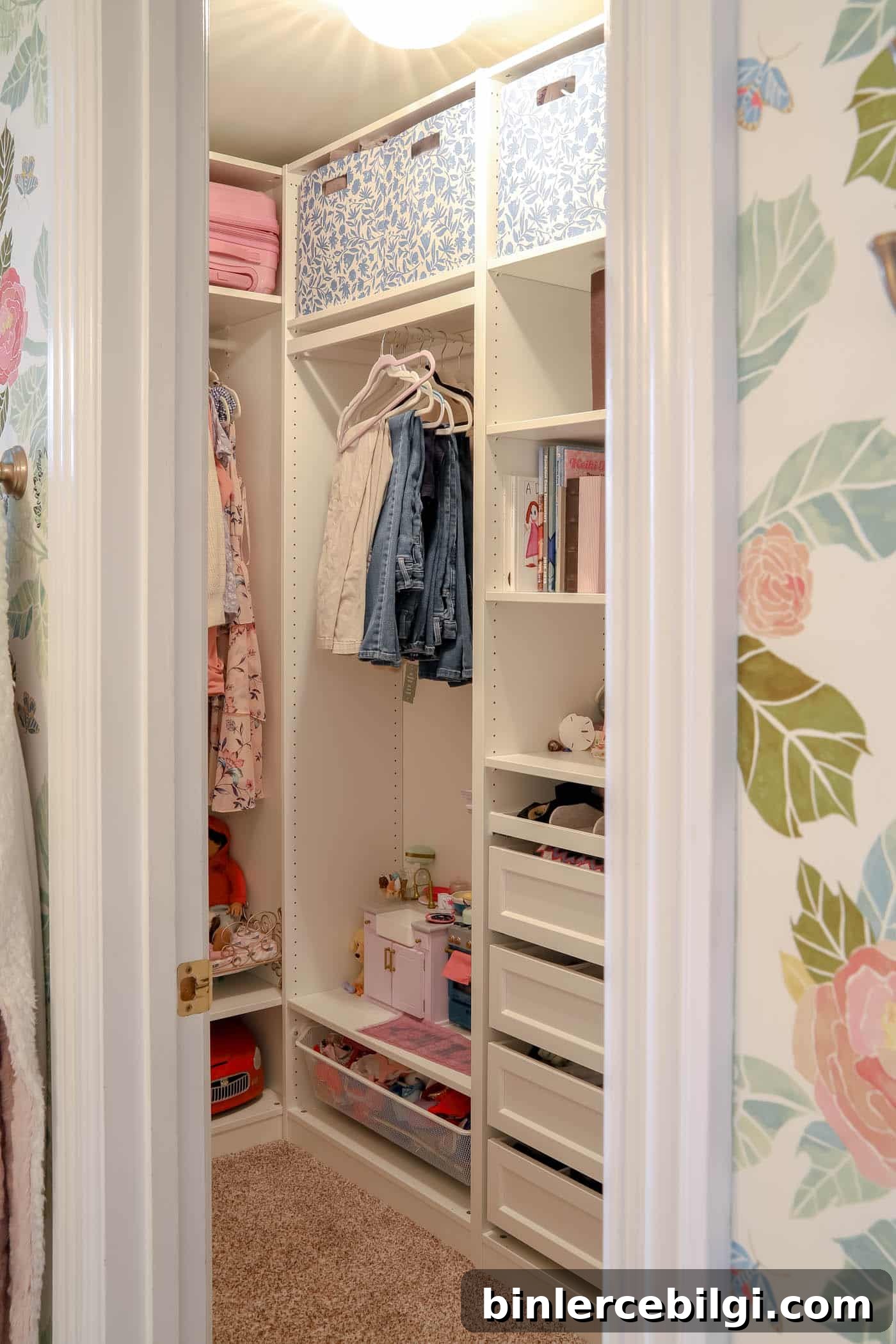 teen girl IKEA pax closet system