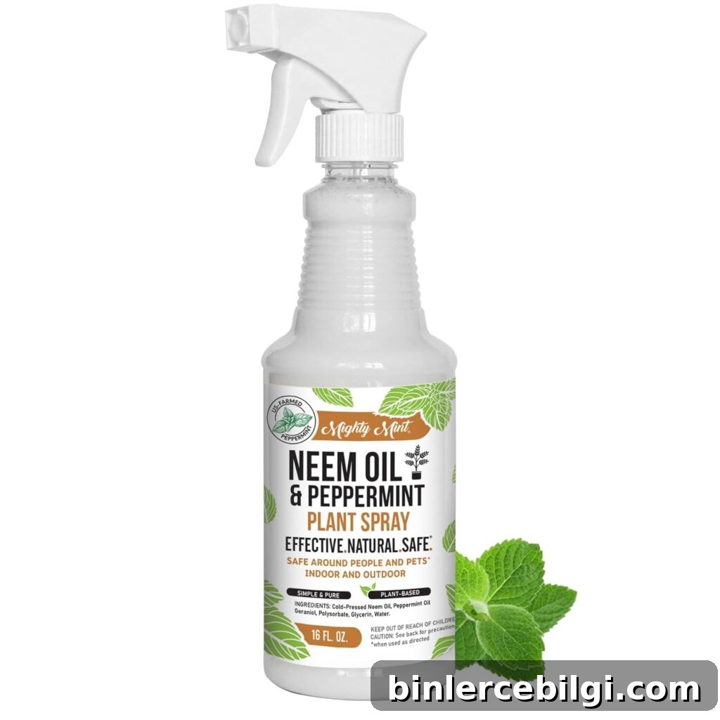 mighty mint neem oil and peppermint oil for plants