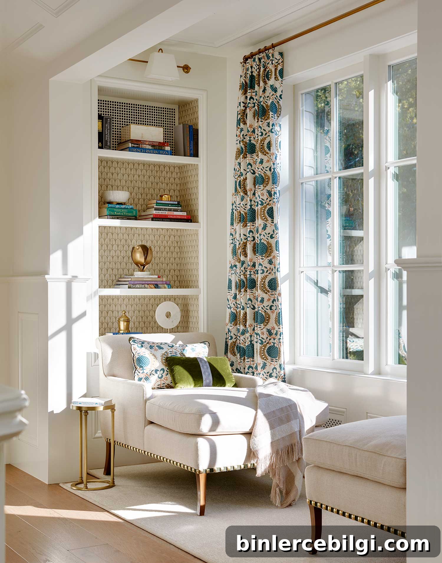 Cozy corner reading nook