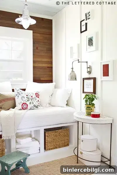 reading room with a daybed