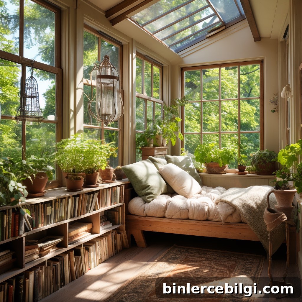 Sunroom reading nook
