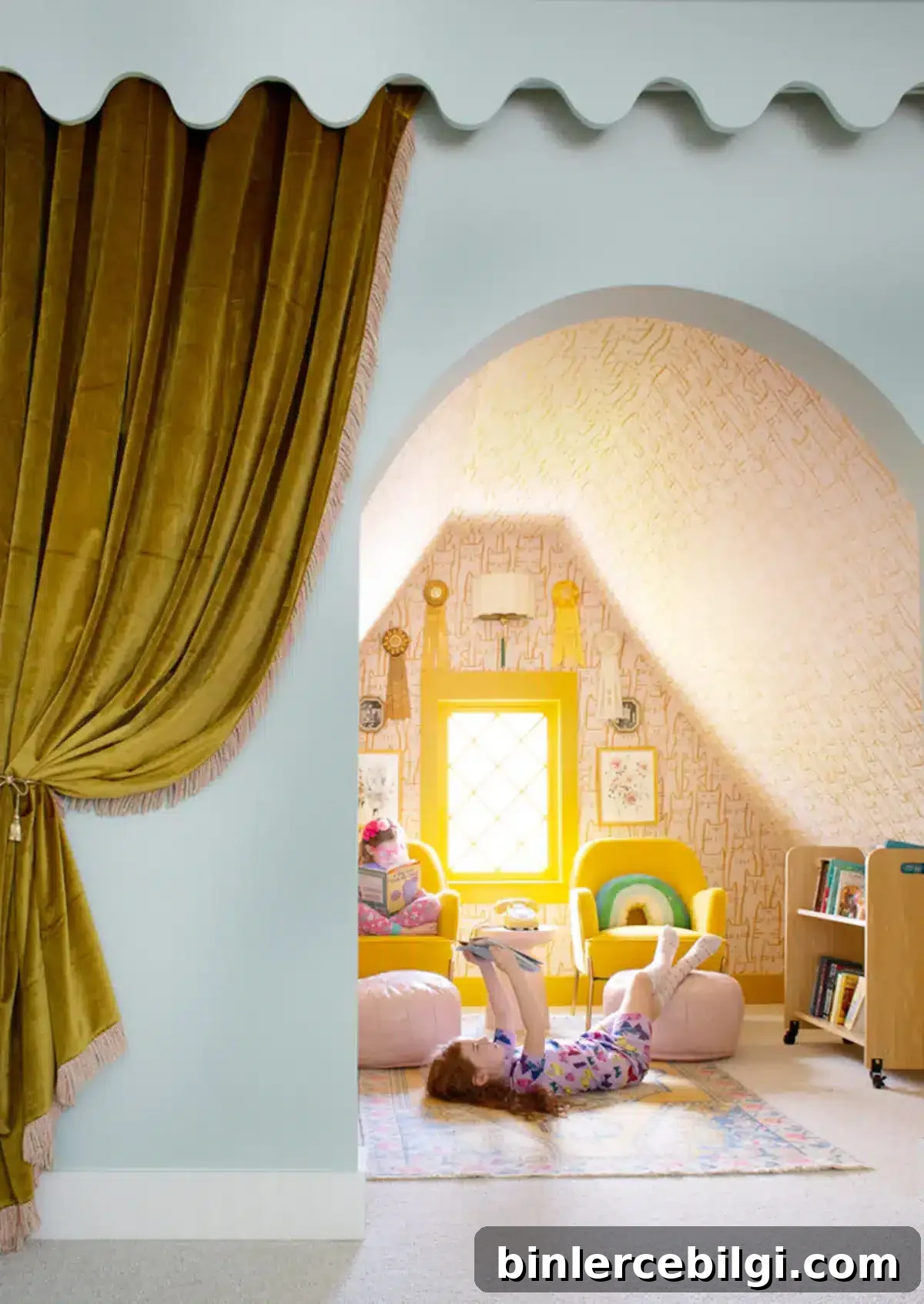 Kid-friendly reading nook