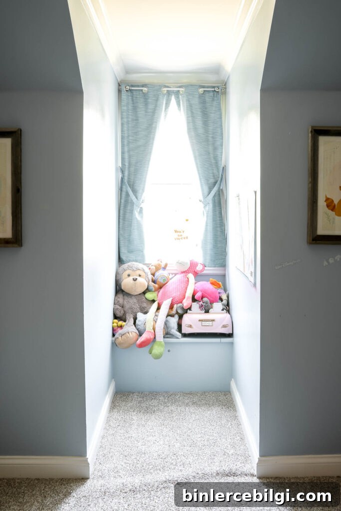 reading nook window alcove dormer window before photo.