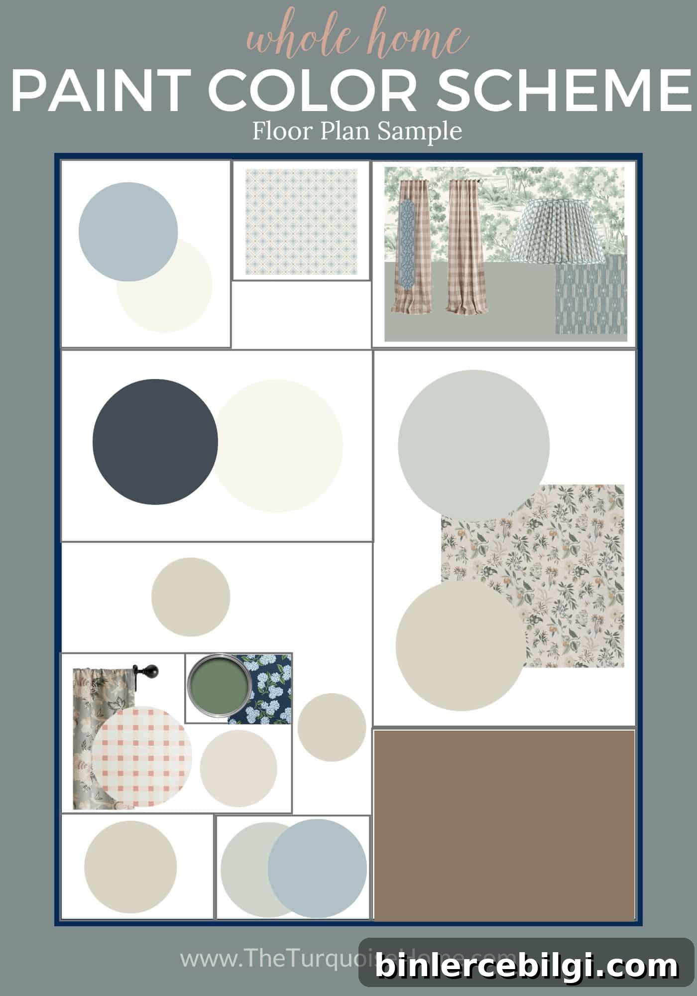 whole house paint color palette
