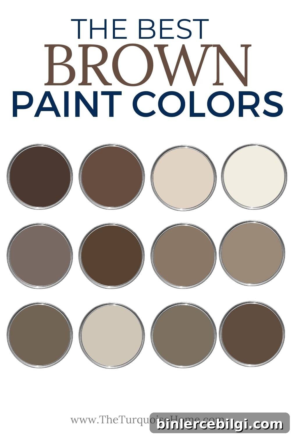 the best brown paint colors