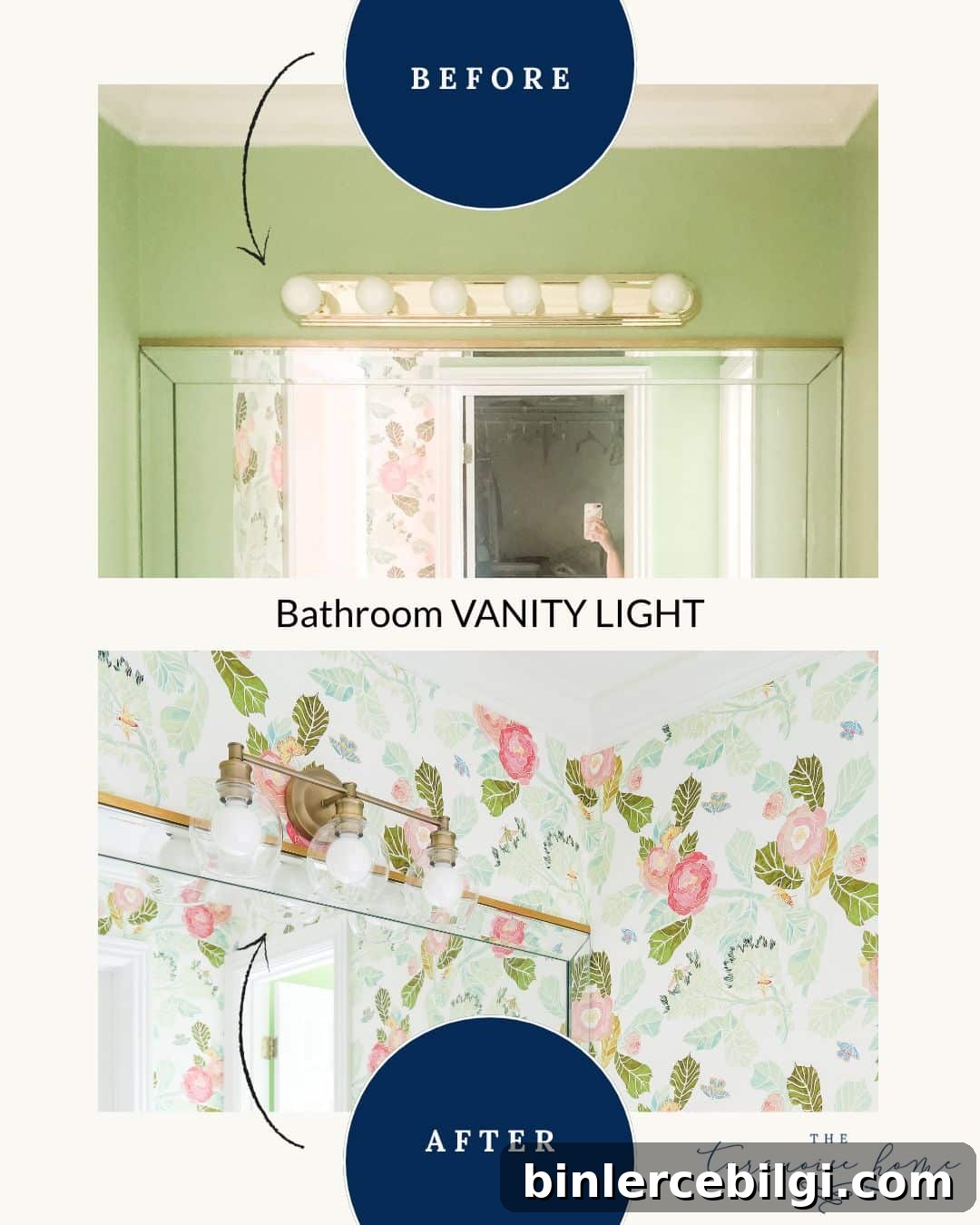 Before and After: Lighting Upgrades That Transformed Our Home 8 before and after bathroom vanity lighting