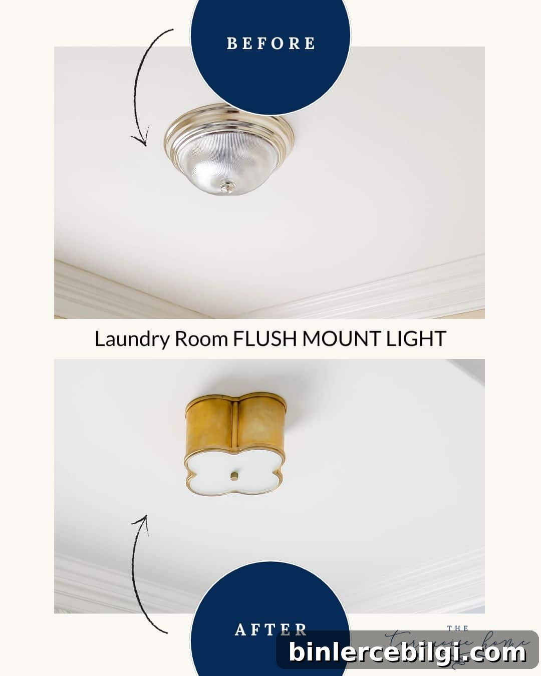 Before and After: Lighting Upgrades That Transformed Our Home 9 before and after laundry lighting
