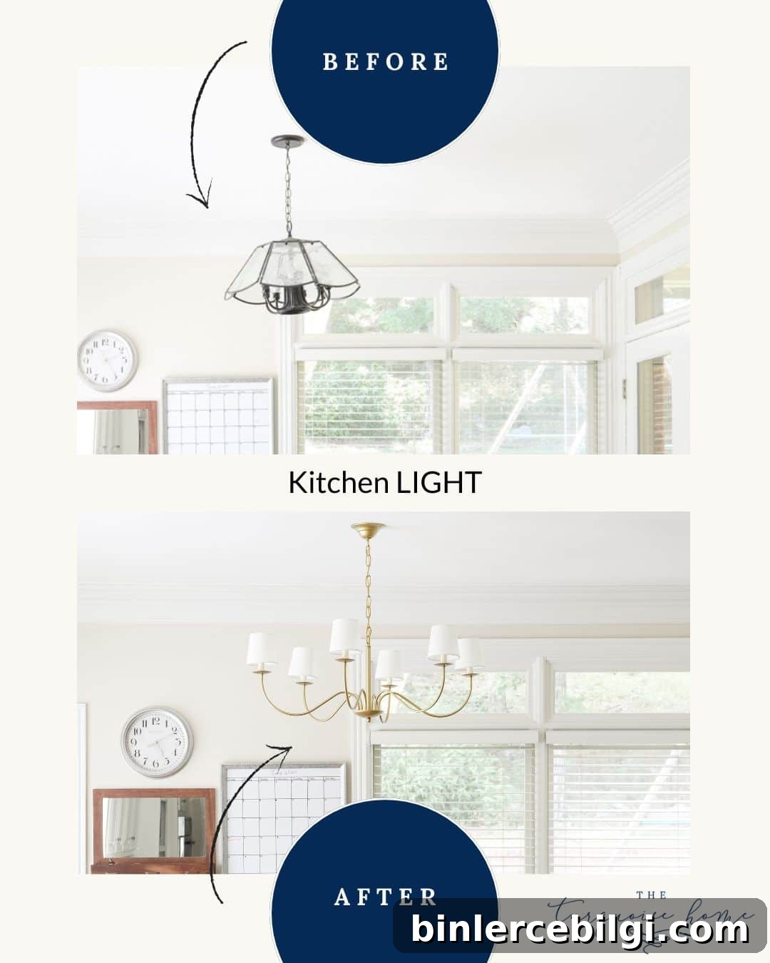 Before and After: Lighting Upgrades That Transformed Our Home 7 before and after kitchen lighting