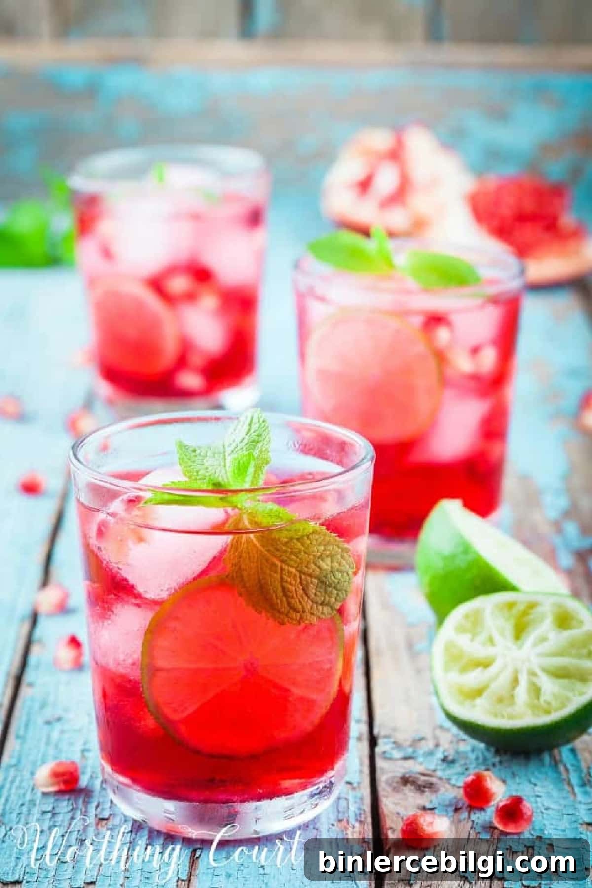 A Refreshing Low Calorie Drink - Pomegranate Lemonade from Worthing Court