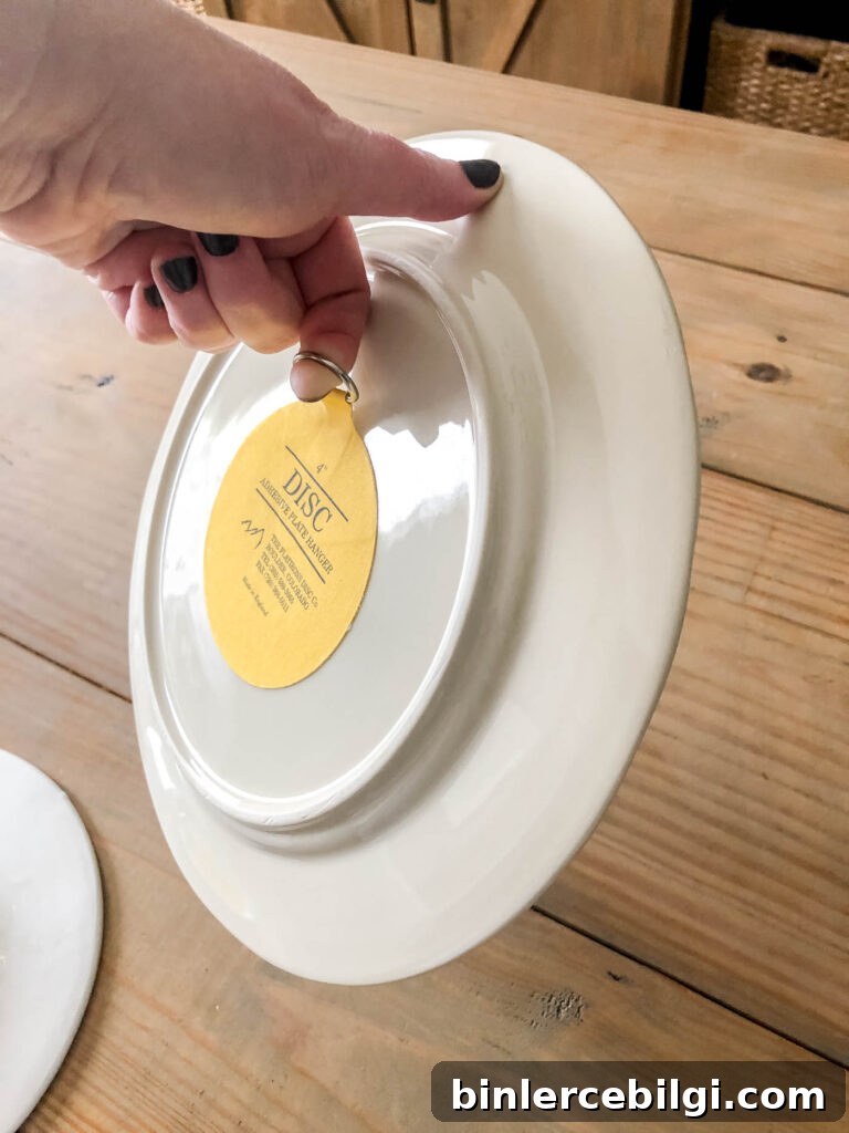 leave the plate hanger for 24 hours and then test before hanging on the wall.