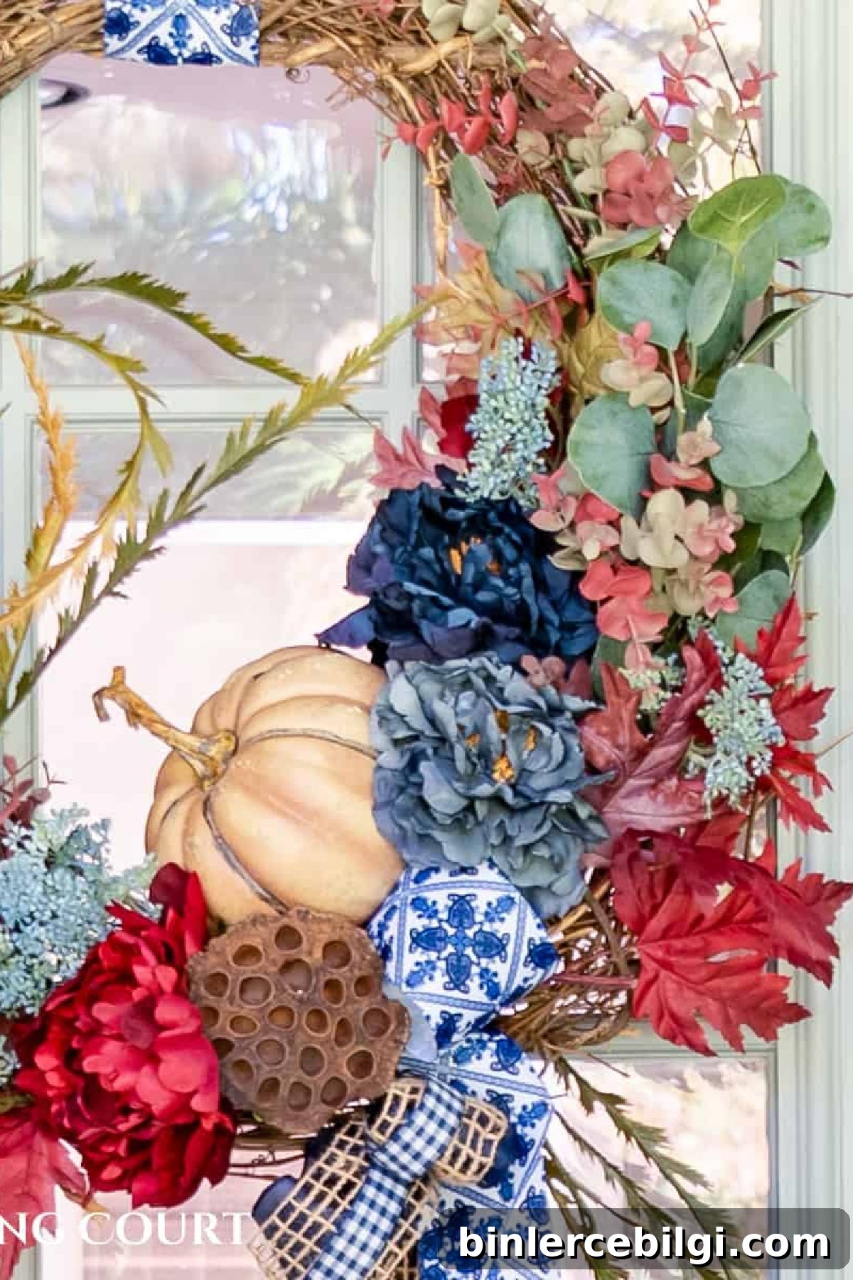 how to make a fall wreath.