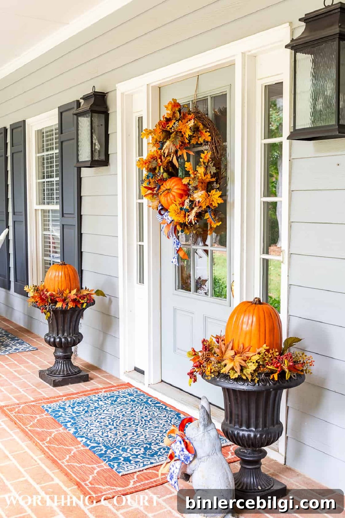 Fall front porch decorating ideas
