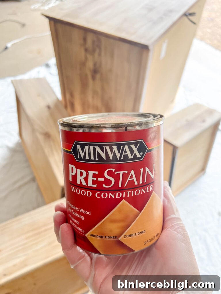 Refinish Wood Furniture: Step-by-Step DIY Guide 13 use pre-stain wood conditioner for an even finish.