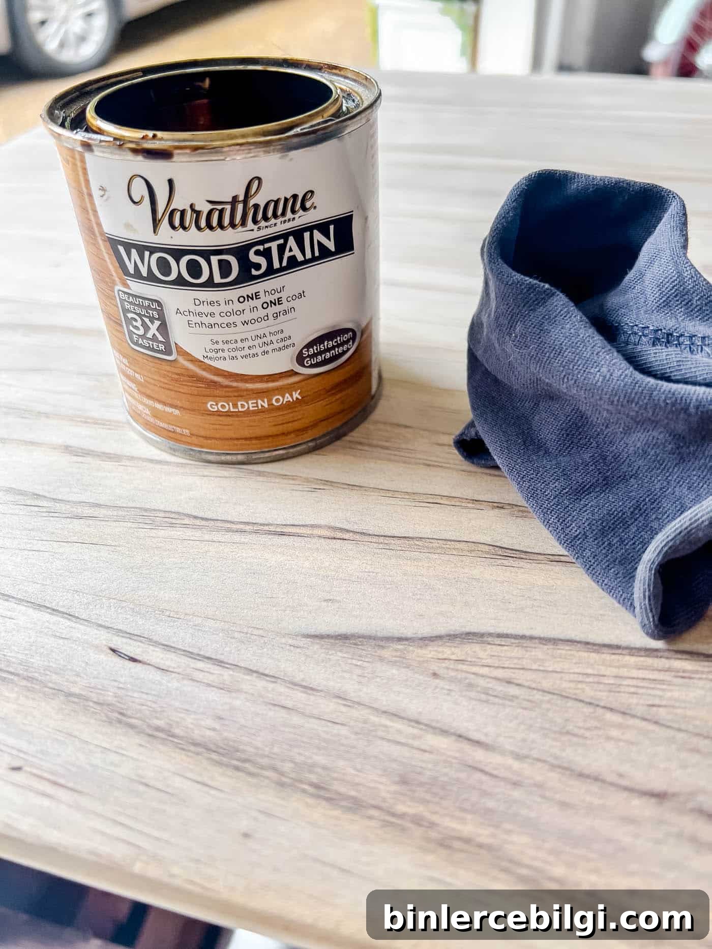 Refinish Wood Furniture: Step-by-Step DIY Guide 14 wood stain for refinishing a piece of furniture.
