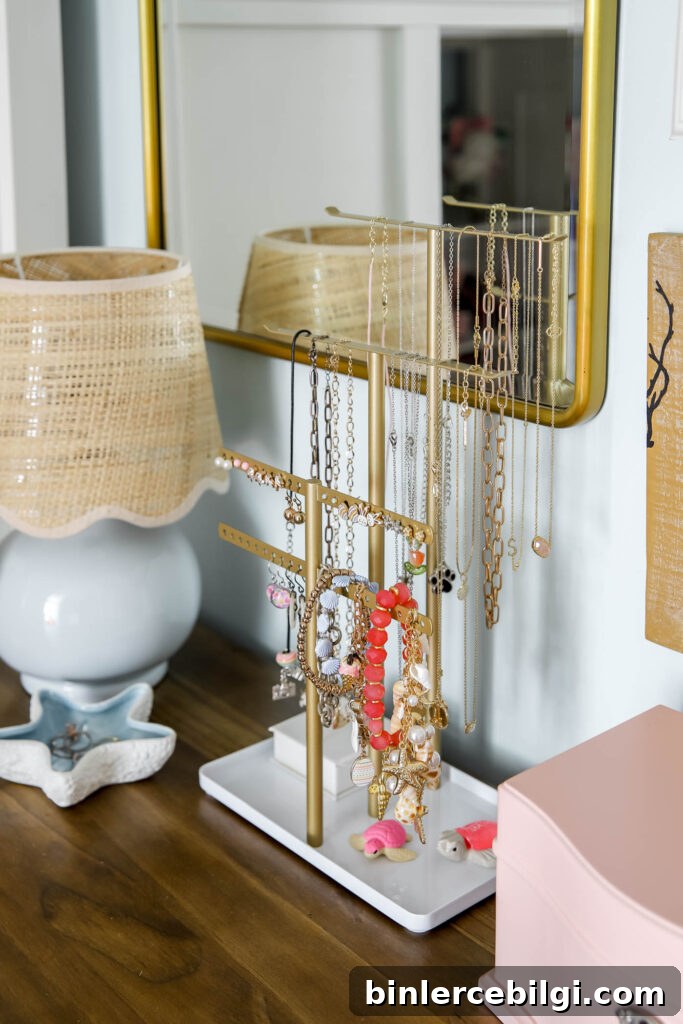 Refinish Wood Furniture: Step-by-Step DIY Guide 19 jewelry organizer in tween girls room