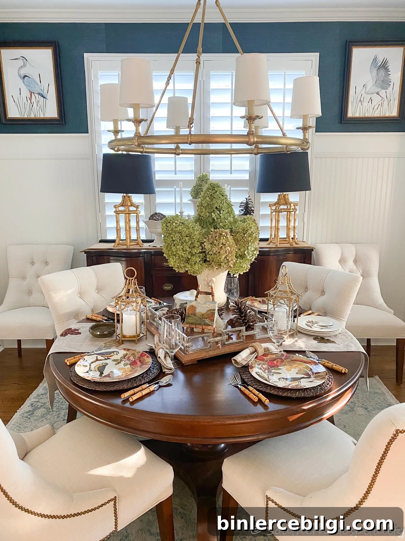 Southern Hospitality fall dining room and foyer
