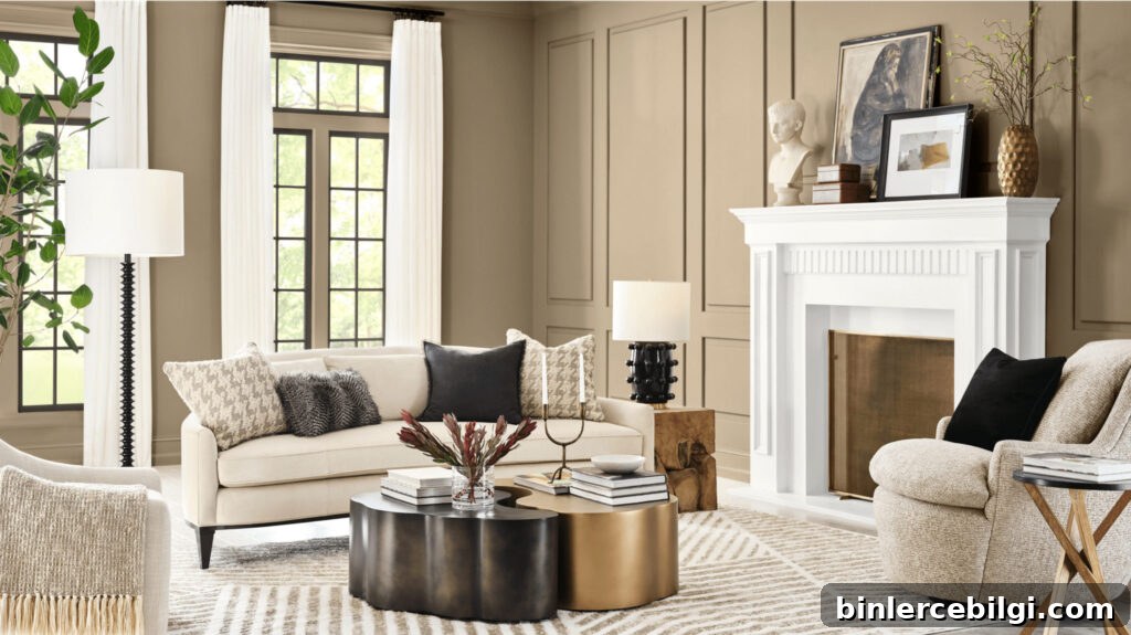 Living Room Universal Khaki Sherwin Williams