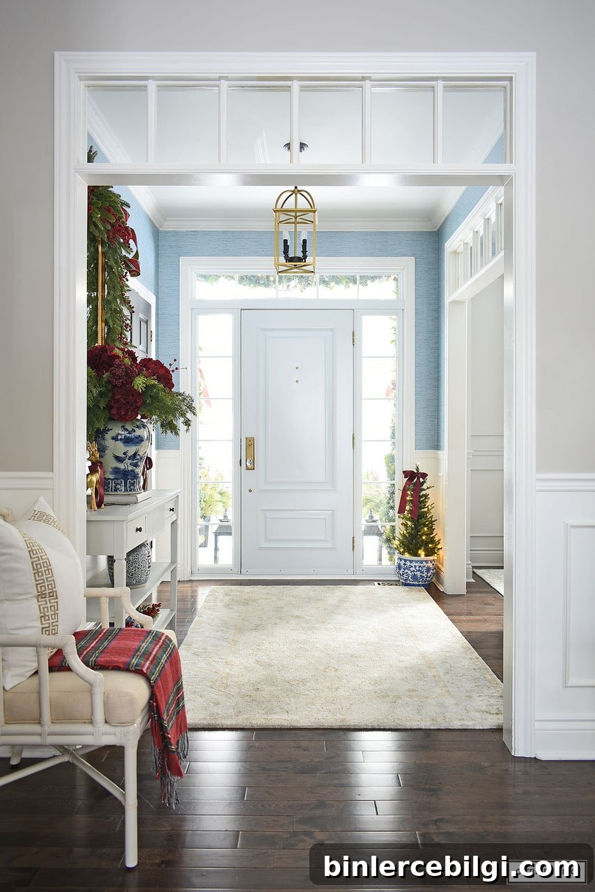 christmas entryway